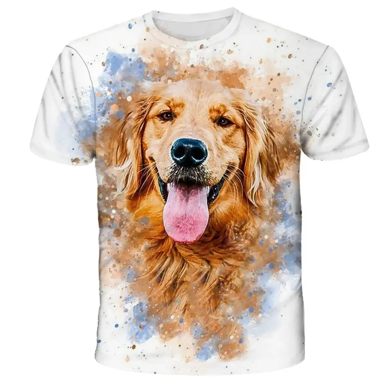 Cute 3D Print Animal Squirrel T-shirt For Men Summer Cool Short Sleeves Children Fashion Casual Loose T Shirt O-neck Tops Tees