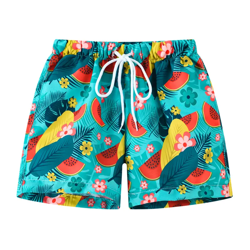 Hawaii Holiday Style 3d Printed Shorts For Men's Fruit Plant Animal Pattern Casual Beach Shorts Elastic Waistband Board Shorts