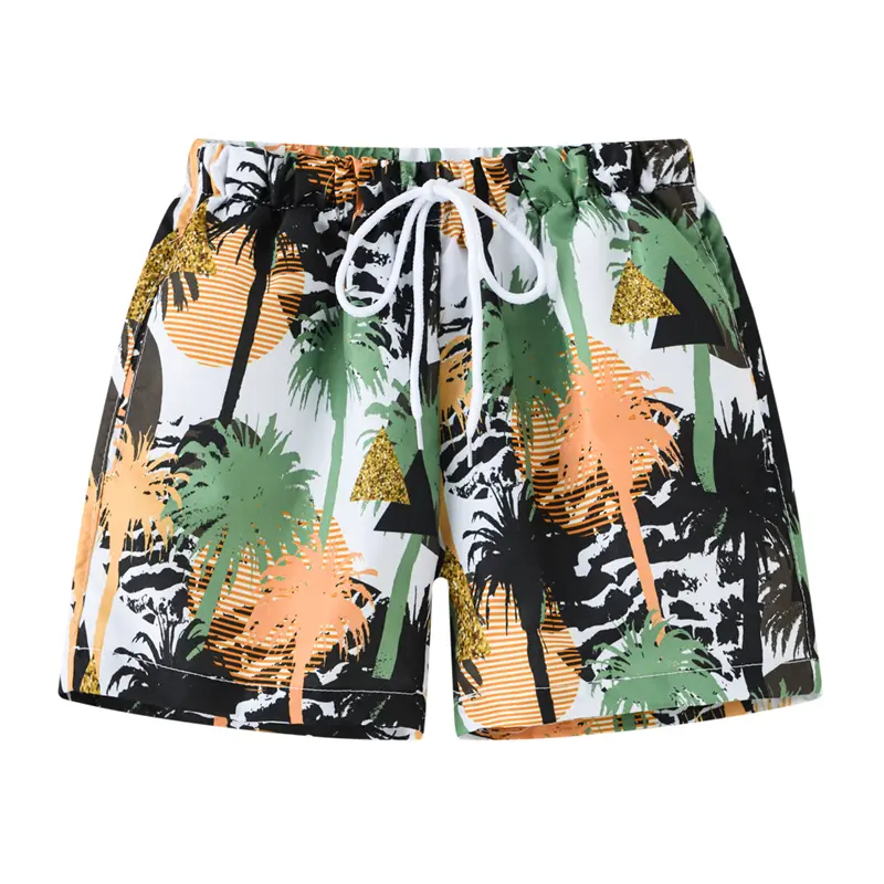 Hawaii Holiday Style 3d Printed Shorts For Men's Fruit Plant Animal Pattern Casual Beach Shorts Elastic Waistband Board Shorts