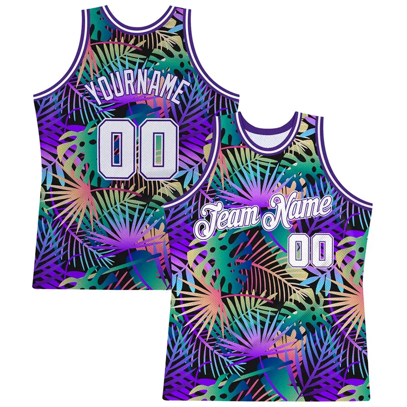 Personality Custom Coconut Tree Basketball Vest For Men O-neck Breathable Tank Top Custom Name Number Summer Casual Street Gym