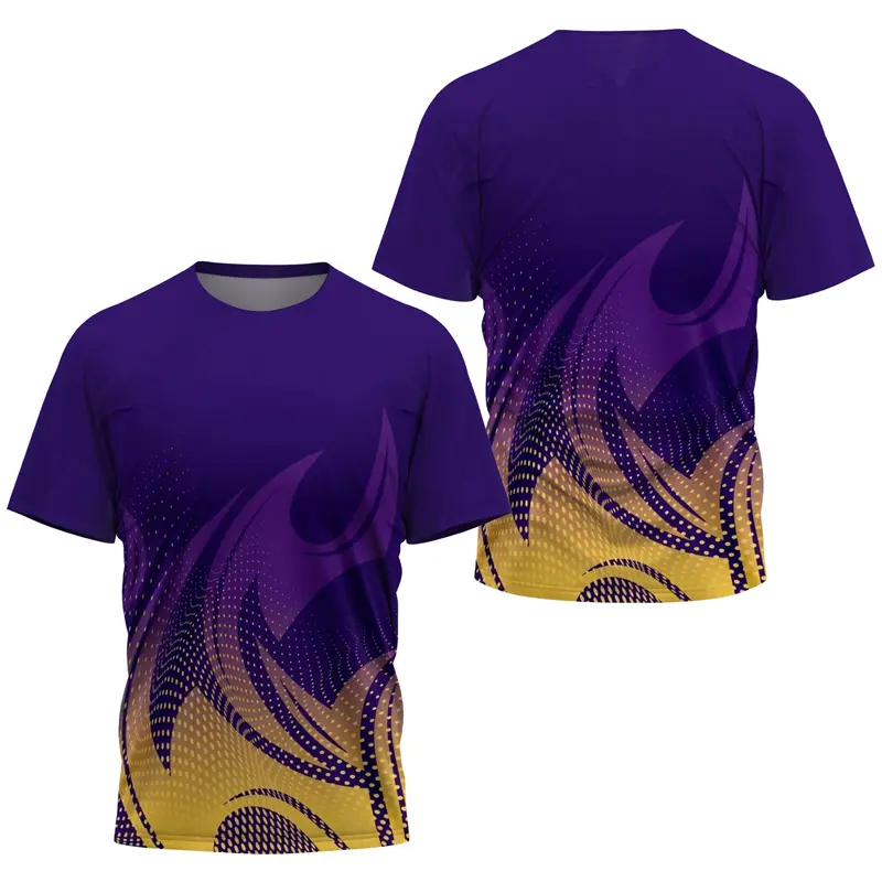 Fashion Football Jersey For Men Stripe Print Graphic Custom Number Personality Sport Loose T-shirt Summer Outdoor Breathable Top