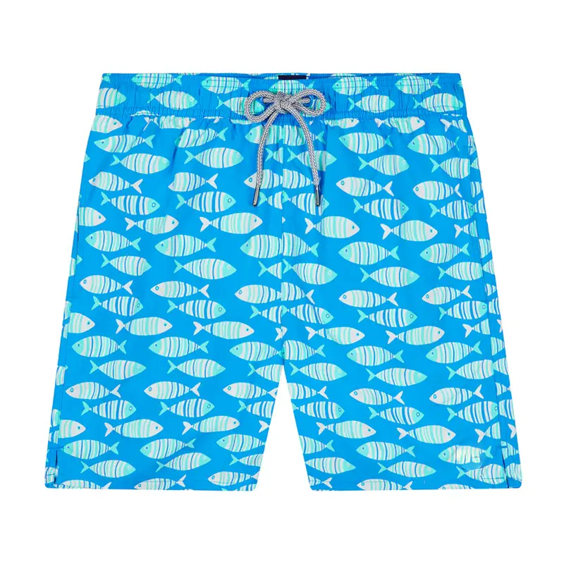 Vacation Style Surfing Beach Shorts Men Drawstring Swim Trunks Summer Fashion Casual Cute Cartoon Print Graphic Board Short 2025