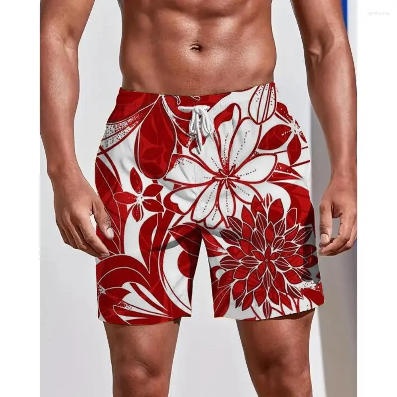 Black White Flower 3d Printed Shorts For Men Multiple Pattern Styles Casual Oversized Beach Shorts Sports Daily Shorts Pants
