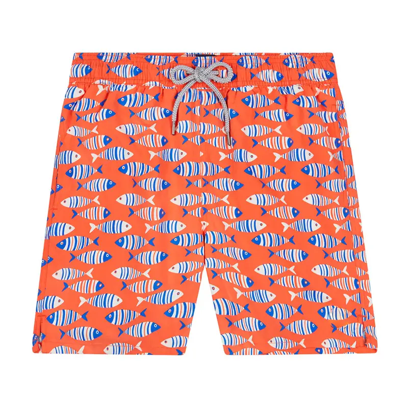 Vacation Style Surfing Beach Shorts Men Drawstring Swim Trunks Summer Fashion Casual Cute Cartoon Print Graphic Board Short 2025