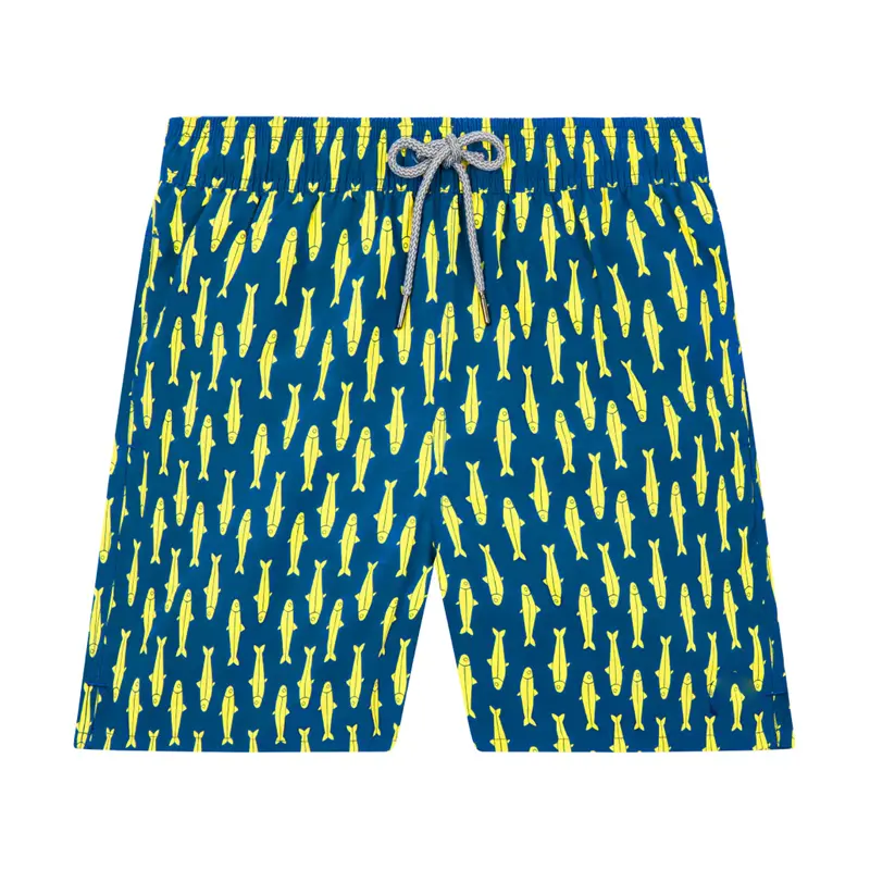 Vacation Style Surfing Beach Shorts Men Drawstring Swim Trunks Summer Fashion Casual Cute Cartoon Print Graphic Board Short 2025