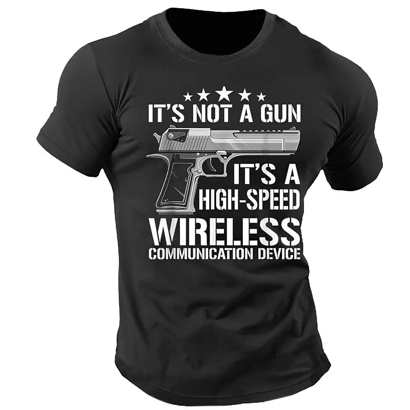 Humour Text Print Men's T-shirt Hip Hop Street Short Sleeve Round Neck Funny T Shirts Casual Fashion Summer Basketball Men Tee