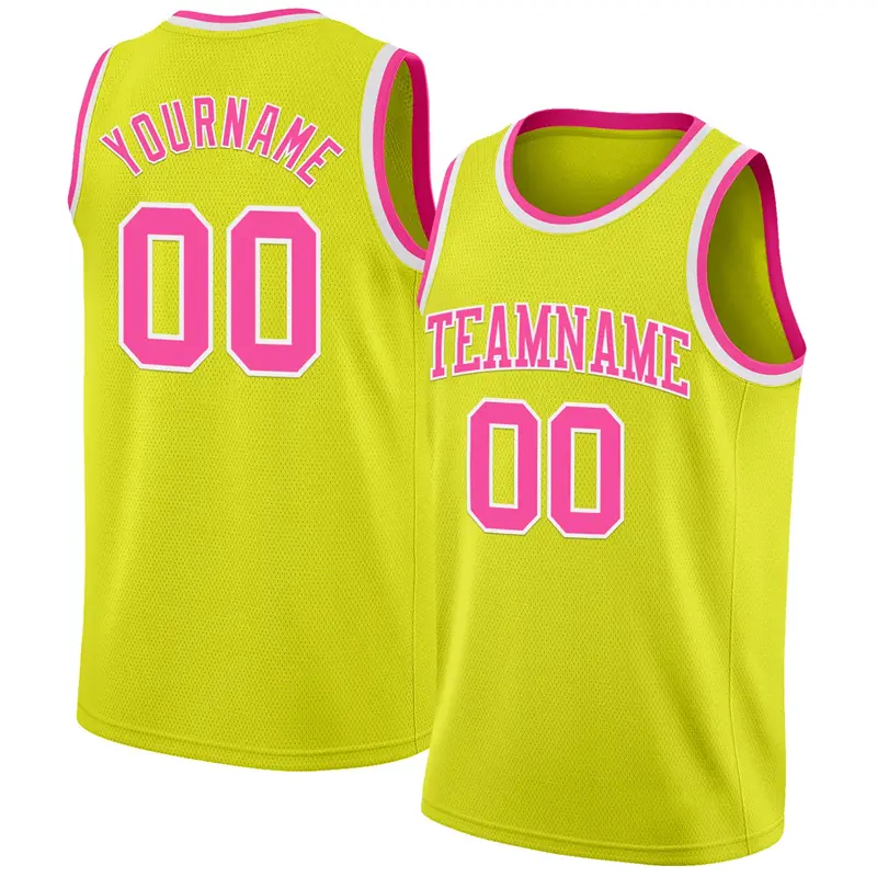 3D Print Fluorescent Yellow Sleeveless T-shirt For Men Breathable Loose Basketball Vest Customized Name Number Personality Tank
