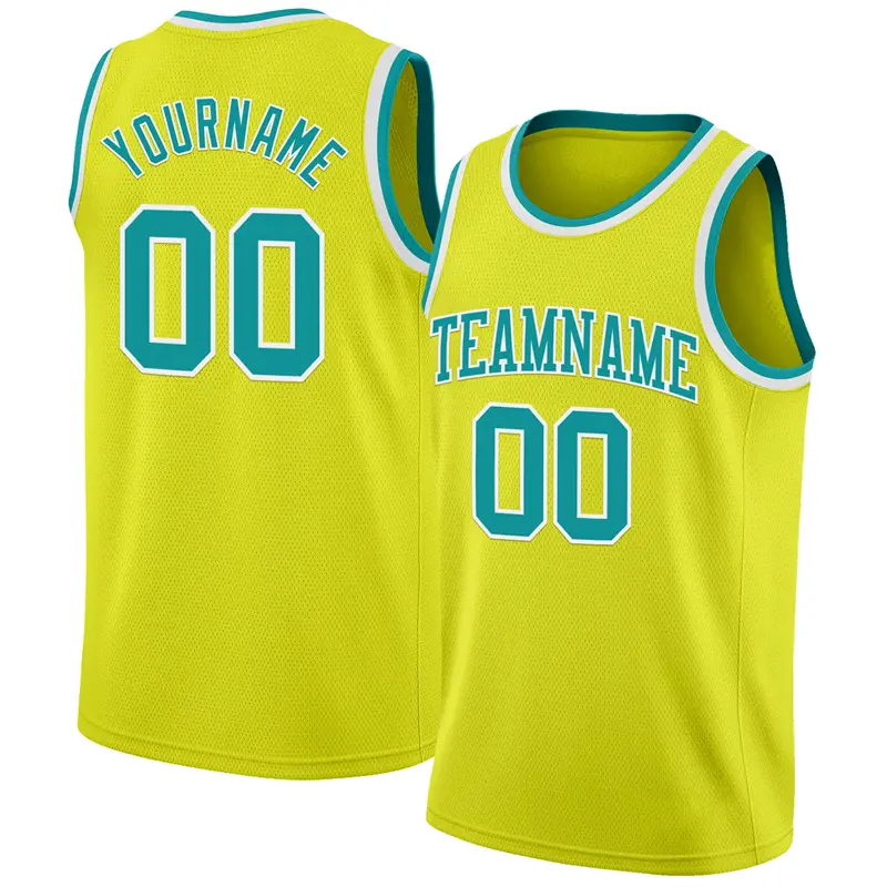 3D Print Fluorescent Yellow Sleeveless T-shirt For Men Breathable Loose Basketball Vest Customized Name Number Personality Tank