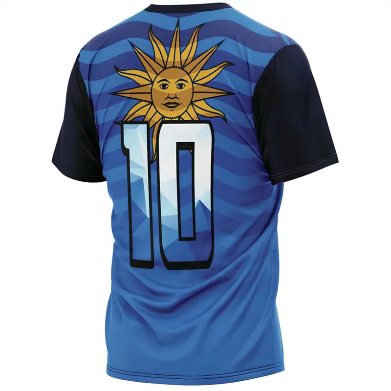 Cuba Brazil Flag Graphic Football T-shirt For Men Outdoor Sport Quick Dry Sport T Shirts Summer Fashion Street Casual Tee Top