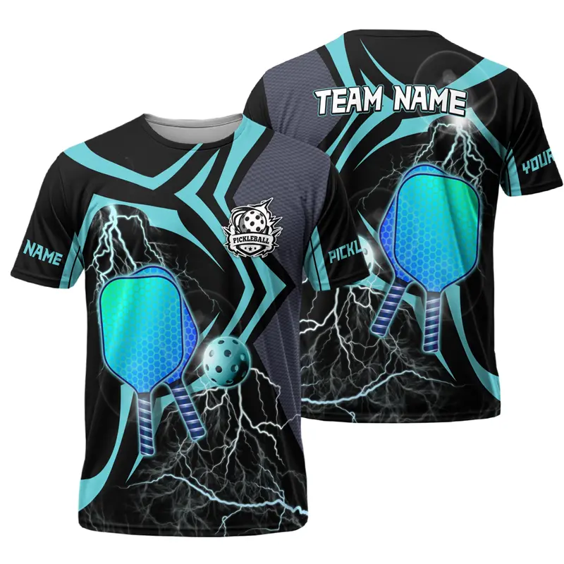 Summer New Outdoor Custom Name Pickleball T-shirt Unisex Loose Breathable Cool Print O-neck T Shirts Popular Pickleball Tee Top