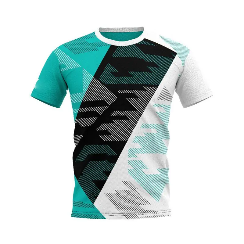 Badminton Jersey Quick Dry T-shirt Unisex Loose Breathable Round Neck T Shirts 3D Print Design Stripe Leisure Summer Men Tees