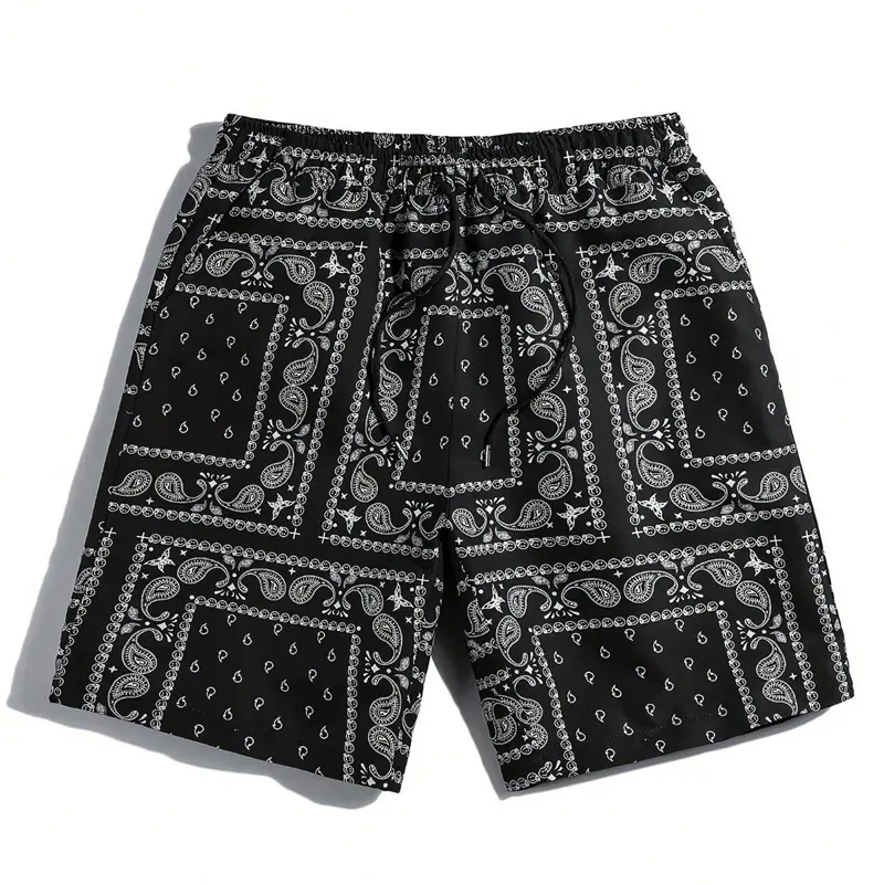 Fashion Paisley 3D Print Beach Short Unisex Outdoor Street Popular Drawstring Board Shorts Summer Trend Novelty Swim Trunks 2025