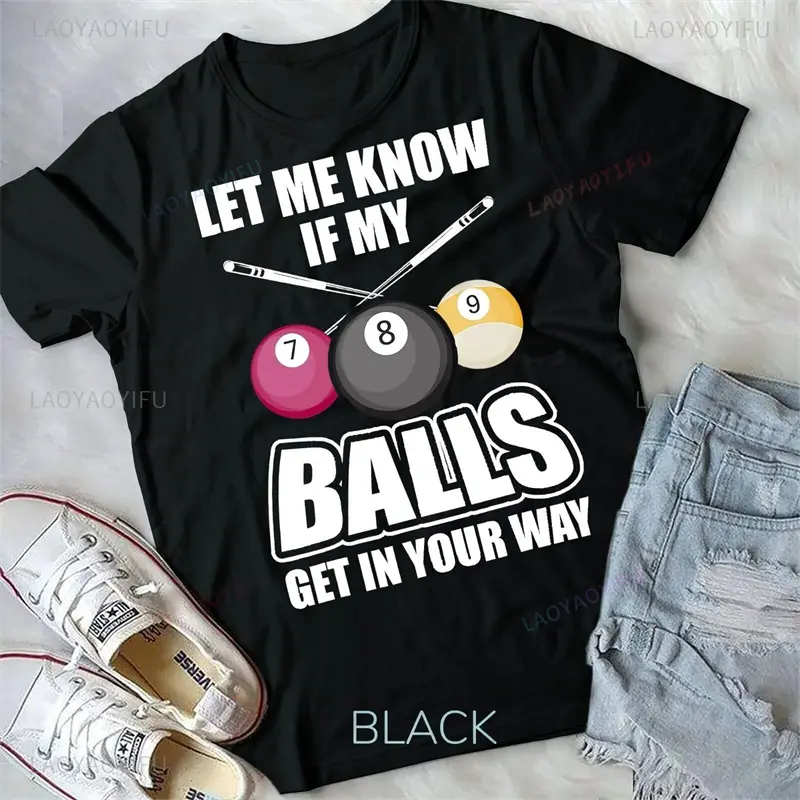 3D Print Billiards Logo T-shirt For Men Casual Streetwear Short Sleeve Round Neck T Shirts Summer Funny Hip Hop Design Shirt