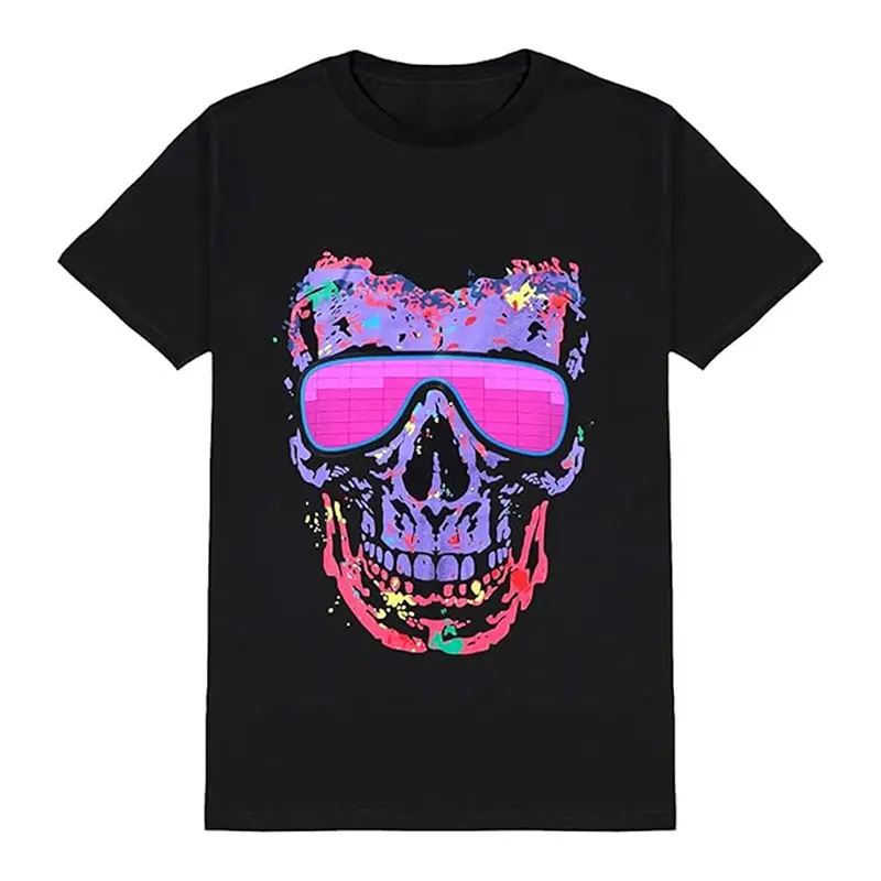 Hip Hop Lion Panda Print Black T-shirt For Men Simple Casual Funny Animal Pattern Oo-neck T Shirts Oversized Breathable Tees