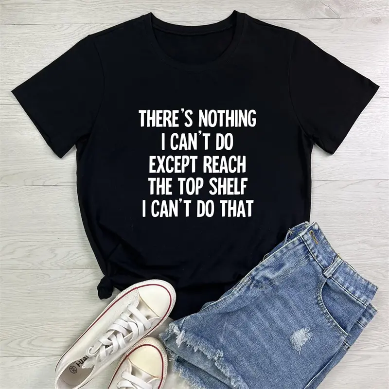 There's Nothing Funny T-shirt For Men And Women Humorous Text Simple Graphic T Shirt Short Sleeve Pullover Top Polyester Fabric