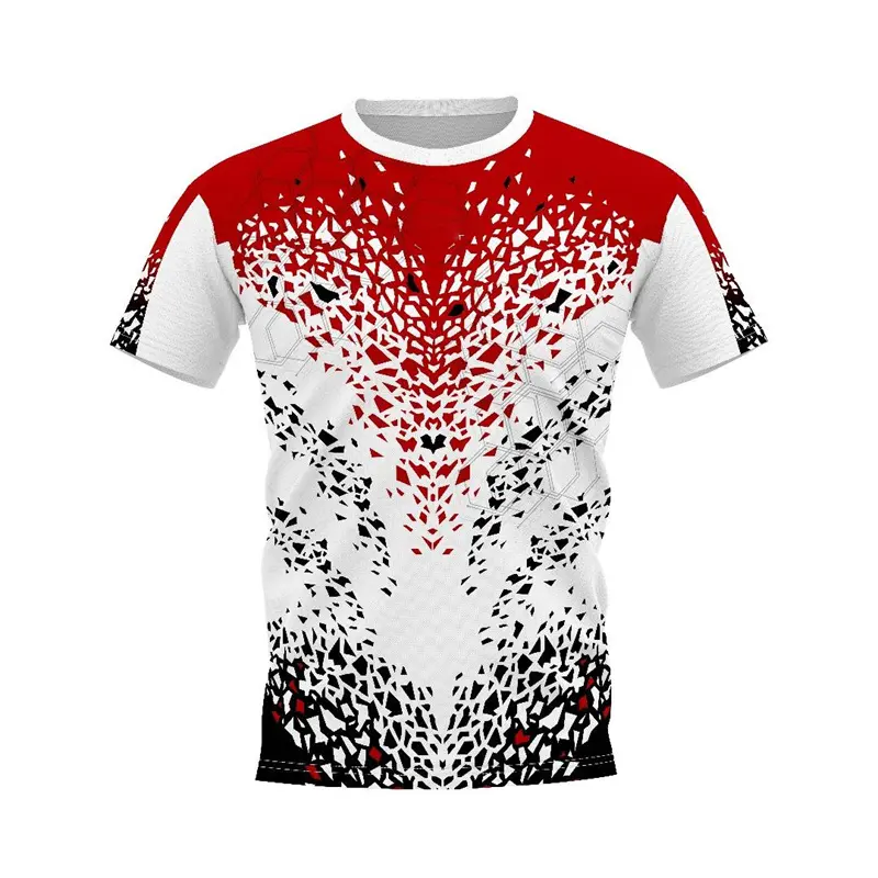 Sport Camouflage Print Quick Dry Gym T-shirt For Men Sport Casual Short Sleeve T Shirts Run Badminton Trend New Loose Tee Top