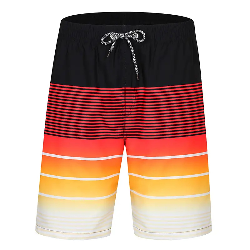 Skull Flower 3d Printed Shorts For Men Street Clothing Short Pants Striped Gradient Color Fashion Summer Loose Short Trousers