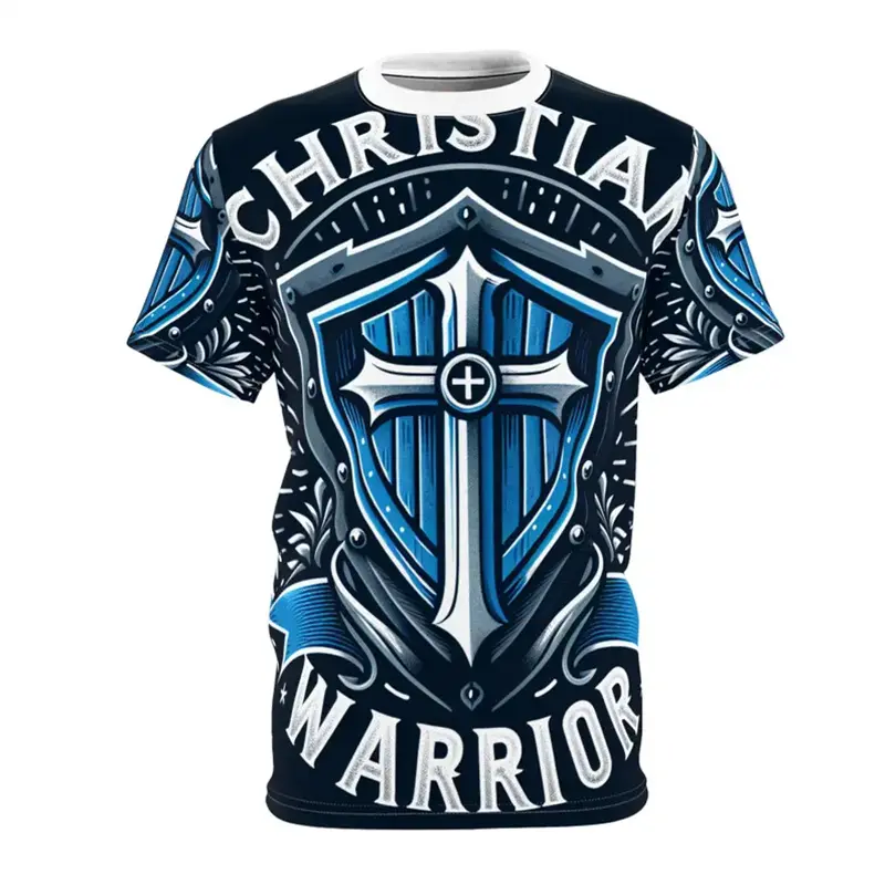 Golden Cross Print Jesus T Shirts For Men Easter Festival Street Short Sleeve T-shirt Cool 3d Effect Best Gift Fashion Tee Top