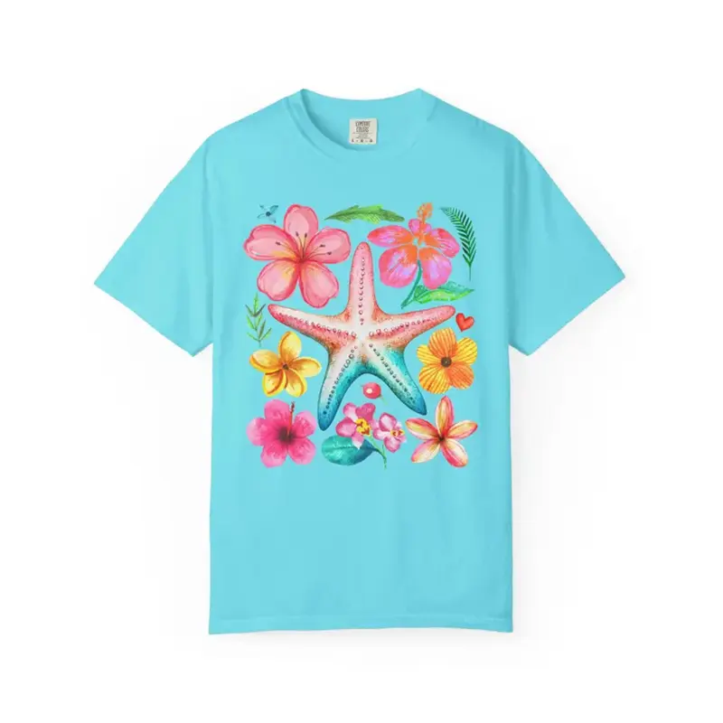 Summer Men Beach Leisure Loose T-shirt Pineapple Palm Tree Print Design Round Neck Solid T Shirts Outdoor Hawaiian Vacation Tee