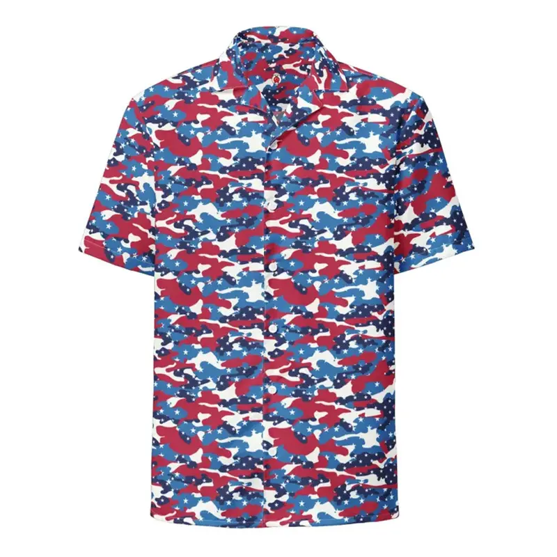 Art Personality Neon Starry Sky Print Hawaii Shirt For Men Harajuku Trend Loose Button Shirts Summer Outdoor Casual Y2k Shirt