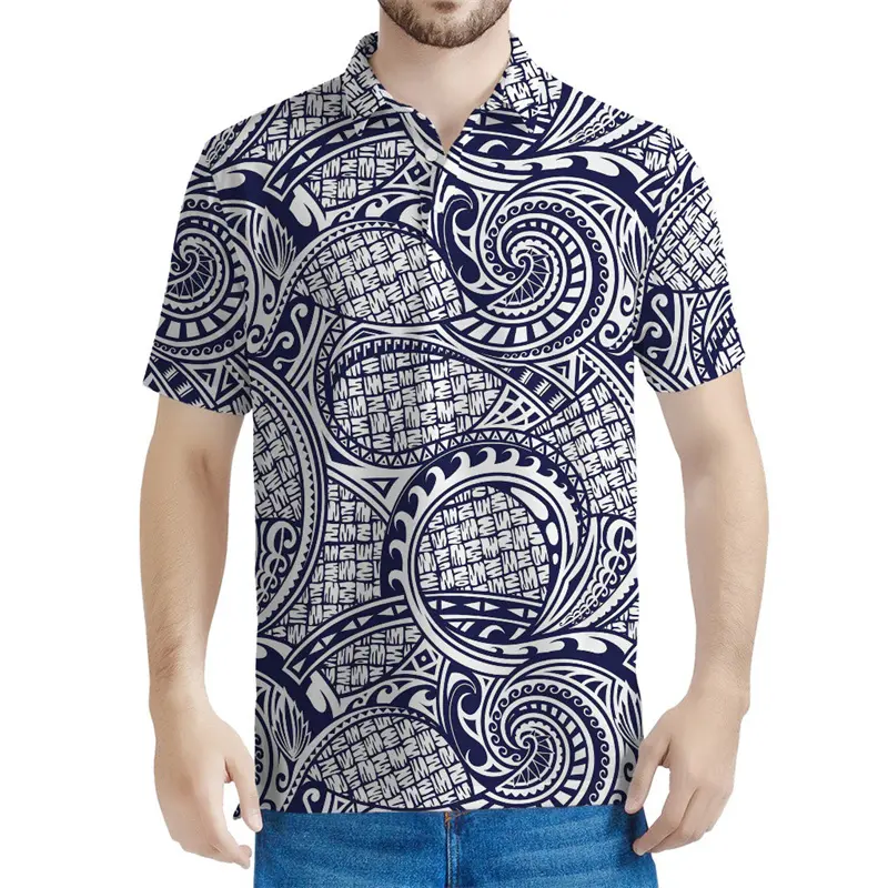 3d Print Tribal Totem Polo Shirt For Men Casual Street Short Sleeves Tee Shirts Ethnic Pictures Comfortable Summer New T-shirt