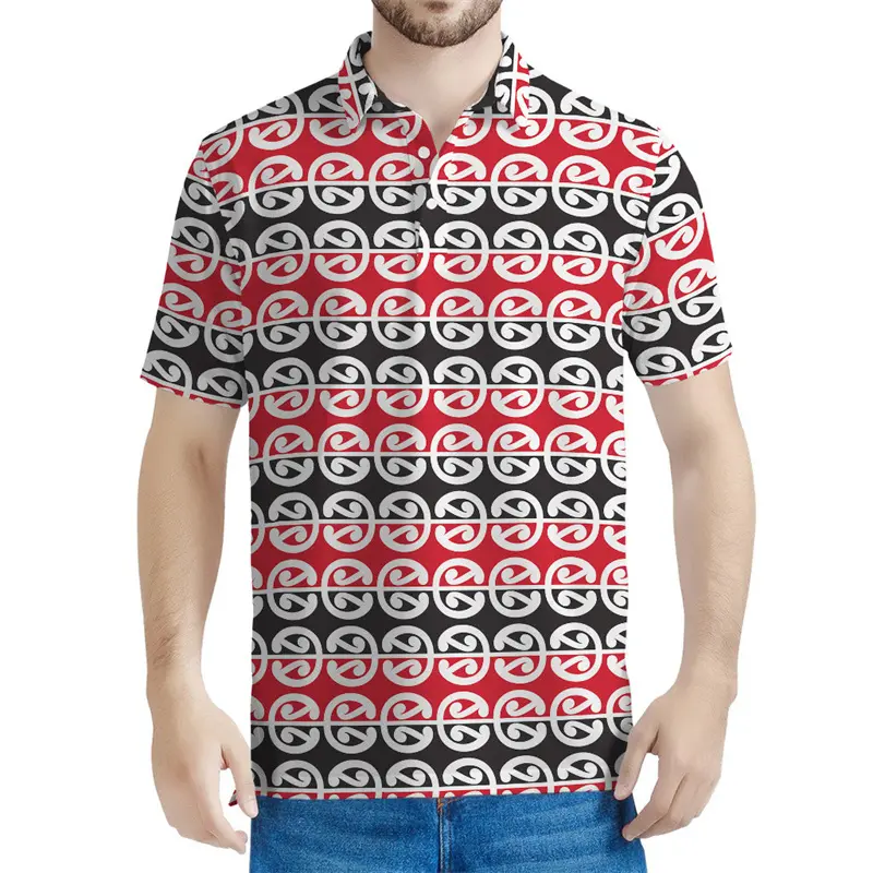 3d Print Tribal Totem Polo Shirt For Men Casual Street Short Sleeves Tee Shirts Ethnic Pictures Comfortable Summer New T-shirt