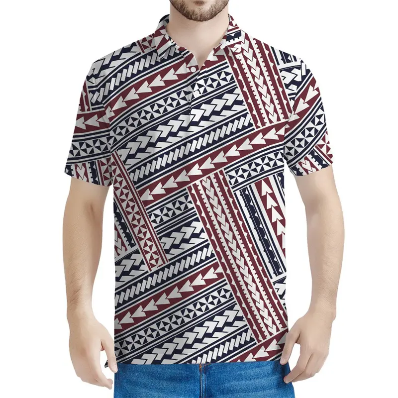 3d Print Tribal Totem Polo Shirt For Men Casual Street Short Sleeves Tee Shirts Ethnic Pictures Comfortable Summer New T-shirt