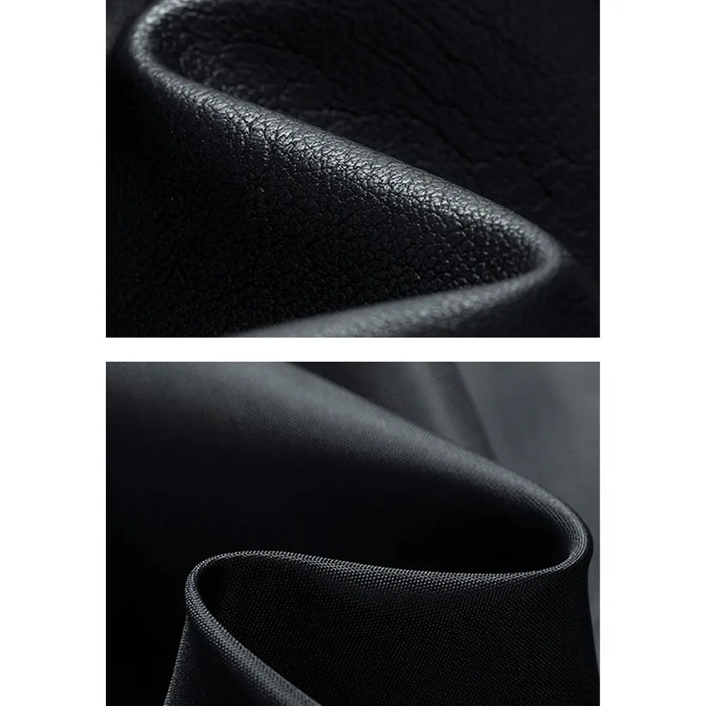 PU Jacket Men Fashion Leather Jacket Slim Fit Stand Collar Male Anti-wind Motorcycle Lapel Diagonal Zipper Men Coat
