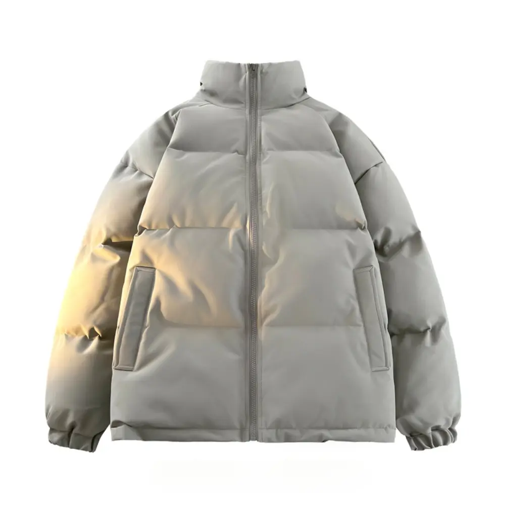Winter Jacket Men Parkas Thicken Warm Coat Mens Stand Collar Jackets Solid Color Parka Coat Women Fashion New Streetwear
