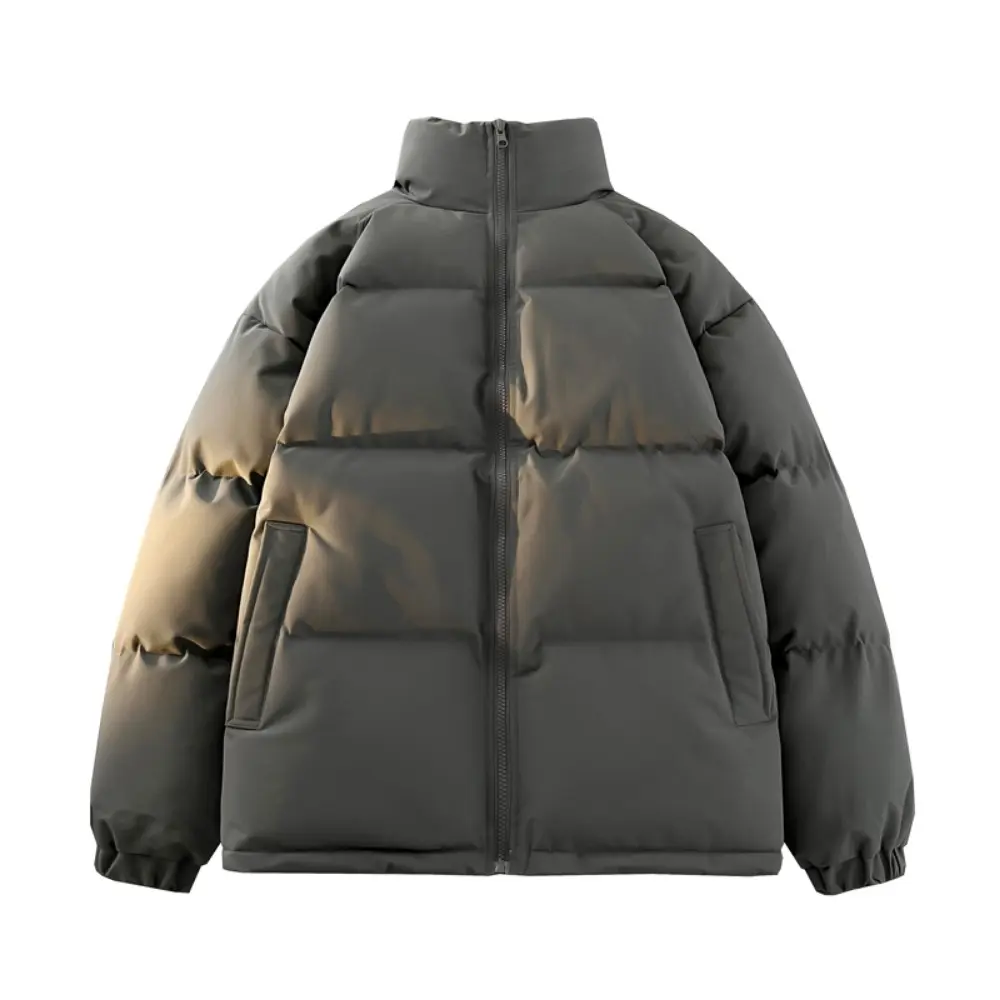 Winter Jacket Men Parkas Thicken Warm Coat Mens Stand Collar Jackets Solid Color Parka Coat Women Fashion New Streetwear