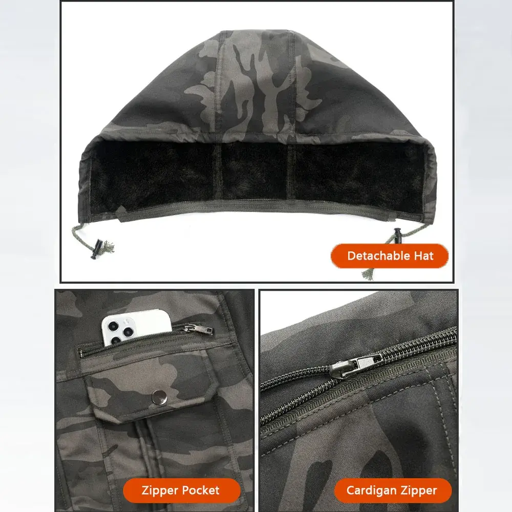 Men's Sets Winter Jackets and Pants Thicken Fluff Lining Warm Puffer Jacket Outdoor Pants Windproof Climbing Ski 2 Pcs