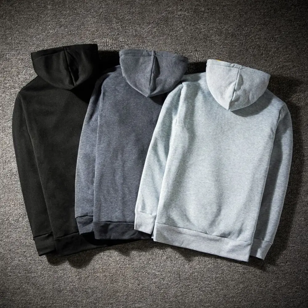 Autumn New Men's Hoodies Sweatshirts Zipper Hoodie Men Sweatshirt Solid Color Man Hoody Sweatshirts For Male