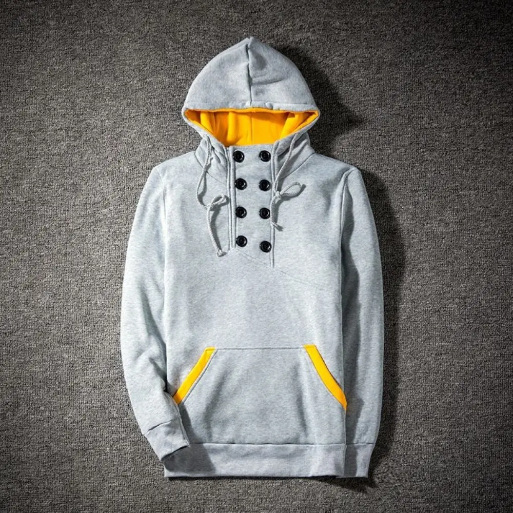 Autumn New Men's Hoodies Sweatshirts Zipper Hoodie Men Sweatshirt Solid Color Man Hoody Sweatshirts For Male
