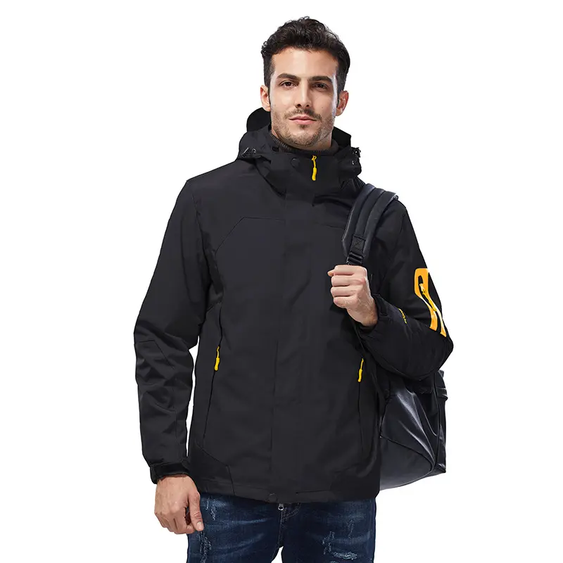 Men's Outdoor Jackets Windbreaker Waterproof Quality Fashion Color Blocking Coat Fit Zipper Urban Commuting Outwear Men