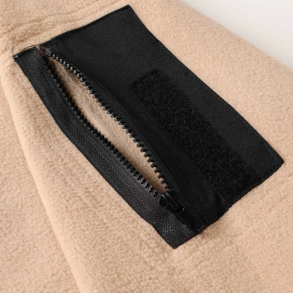 Stand Collar Tactical Men's Sweatshirt Autumn and Winter Warm Loose Outdoor Solid Color Warm Breathable Sweatshirts