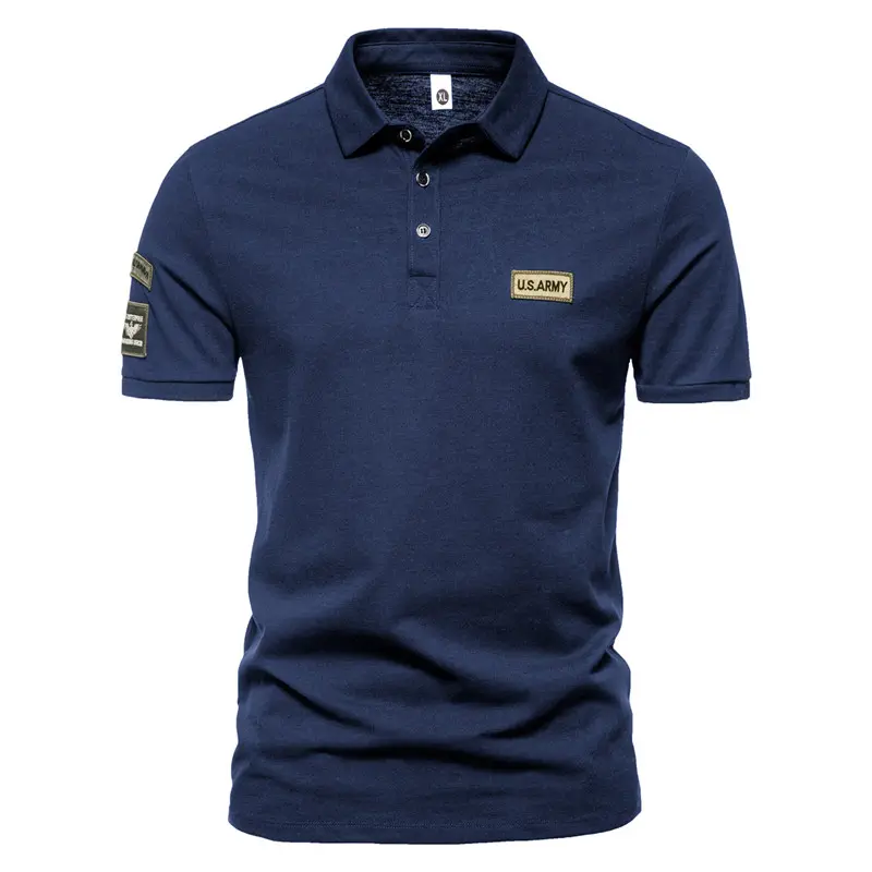New Korean Summer Men High Quality Short Sleeve Breathable Plus Size Embroidered Polo Shirt Anti-wrinkle Tops 5XL