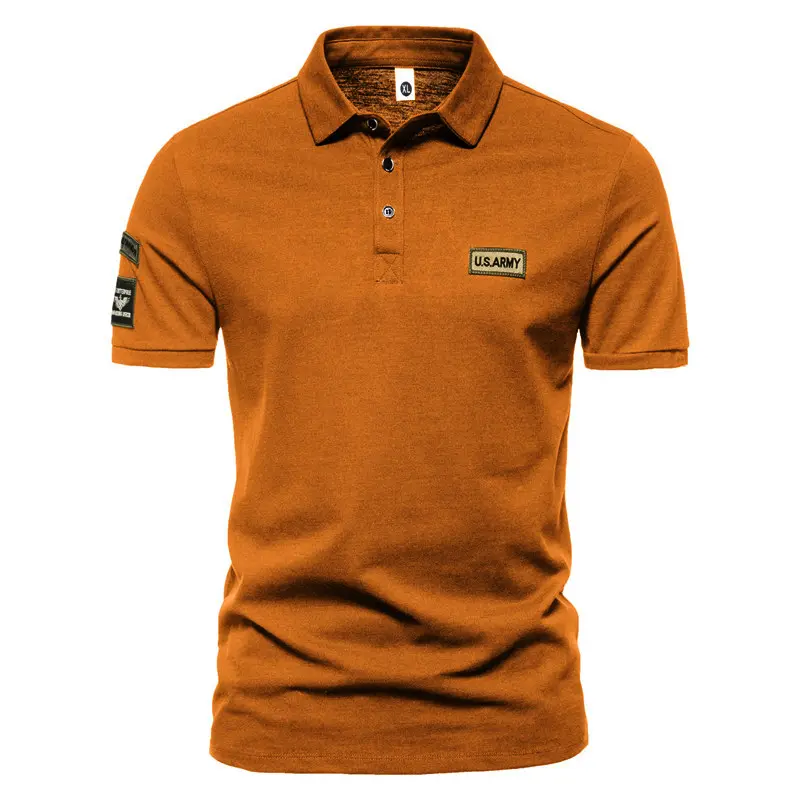 New Korean Summer Men High Quality Short Sleeve Breathable Plus Size Embroidered Polo Shirt Anti-wrinkle Tops 5XL