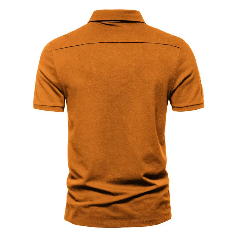New Korean Summer Men High Quality Short Sleeve Breathable Plus Size Embroidered Polo Shirt Anti-wrinkle Tops 5XL