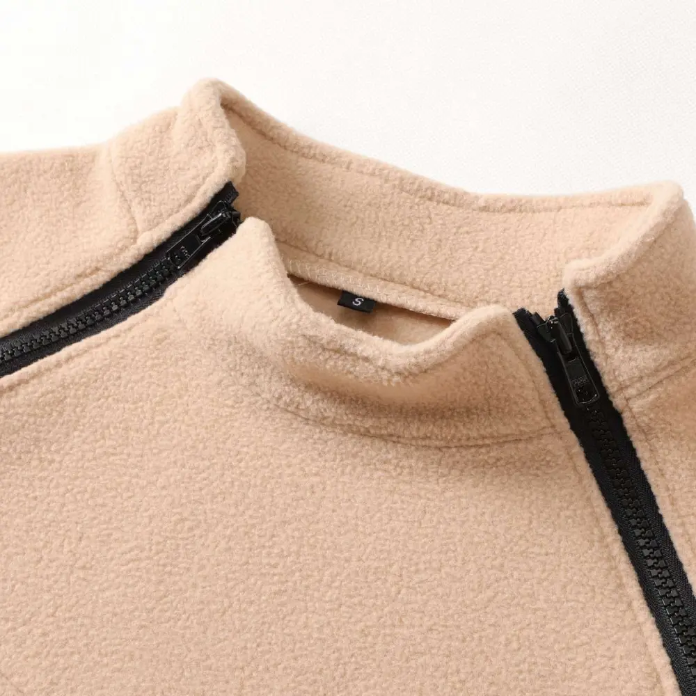 Stand Collar Tactical Men's Sweatshirt Autumn and Winter Warm Loose Outdoor Solid Color Warm Breathable Sweatshirts