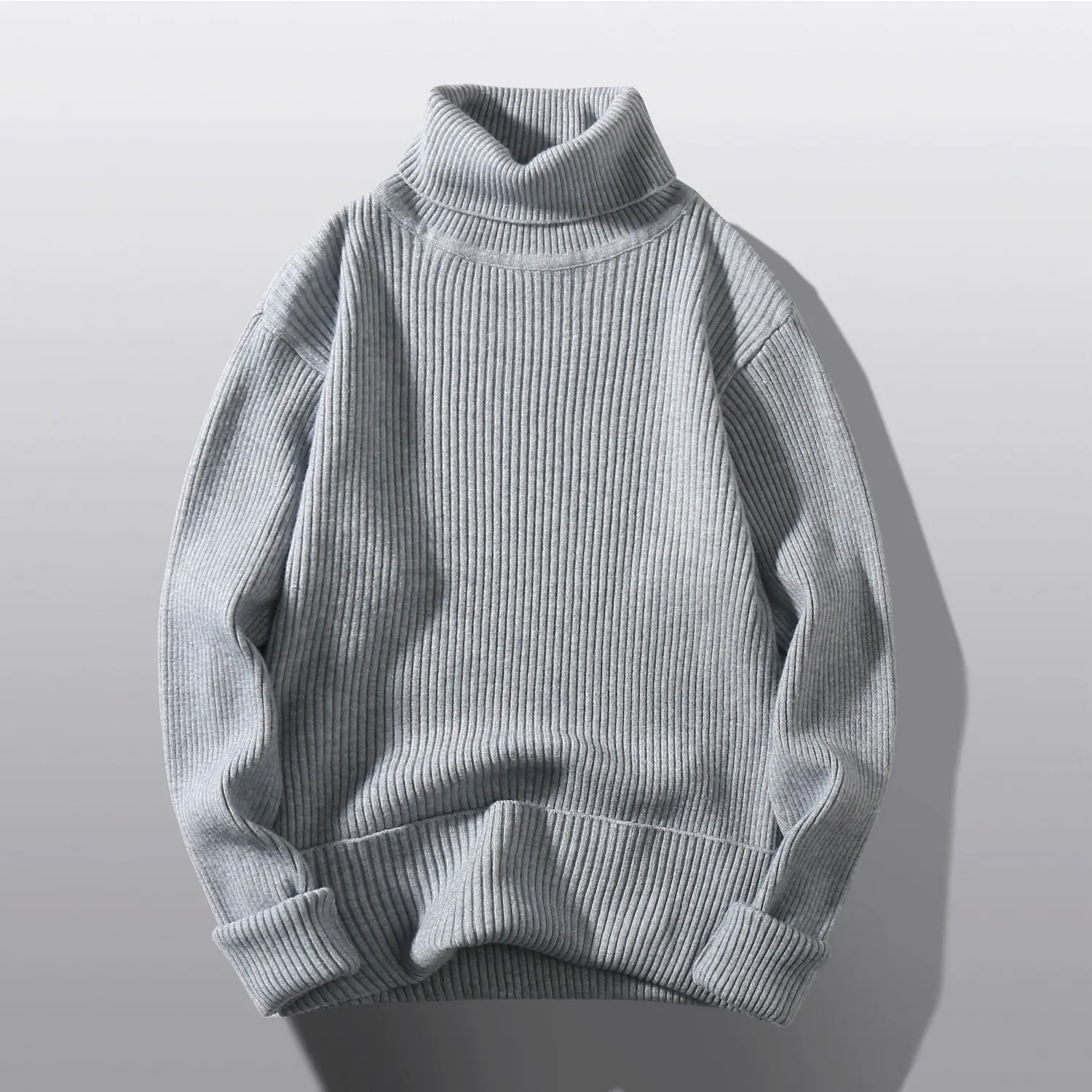 Men's Turtleneck Sweater Autumn Men's Knitting Pullovers Rollneck Sweater Winter Warm Men Jumper Slim Fit Casual Streetwear