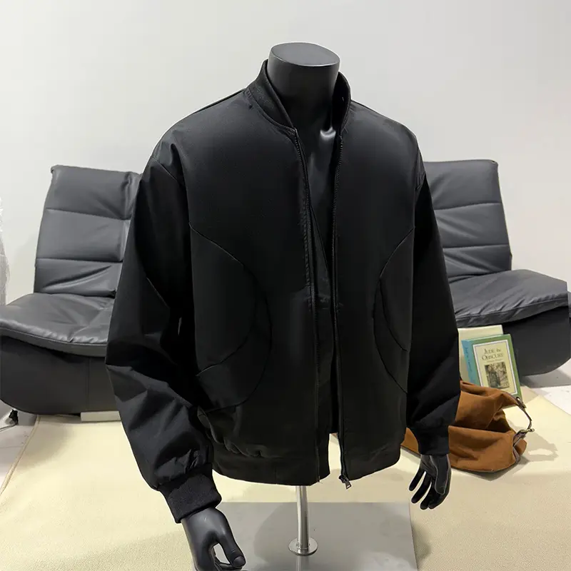 Men's Lightweight Bomber Jacket Causal Fashion Stylish Windbreaker Light Jacket Outdoor Streetwear Casual Motorcycle Jacket