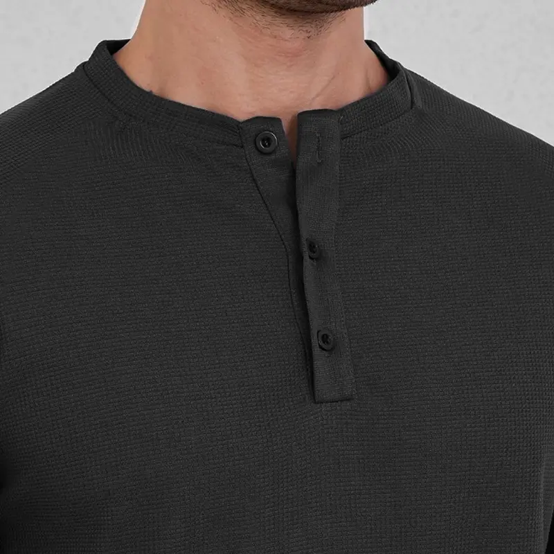 Men's Waffle Casual Oversized T Shirts Summer Knit Short Sleeve Shirts Basic Solid Color Lightweight Tees Breathable Streetwear