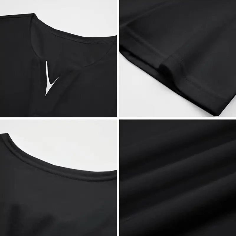 New Mens Short Sleeve T Shirts V Neck Cotton Shirts Breathable Lightweight Oversized T Shirt Sport Workout Streetwear