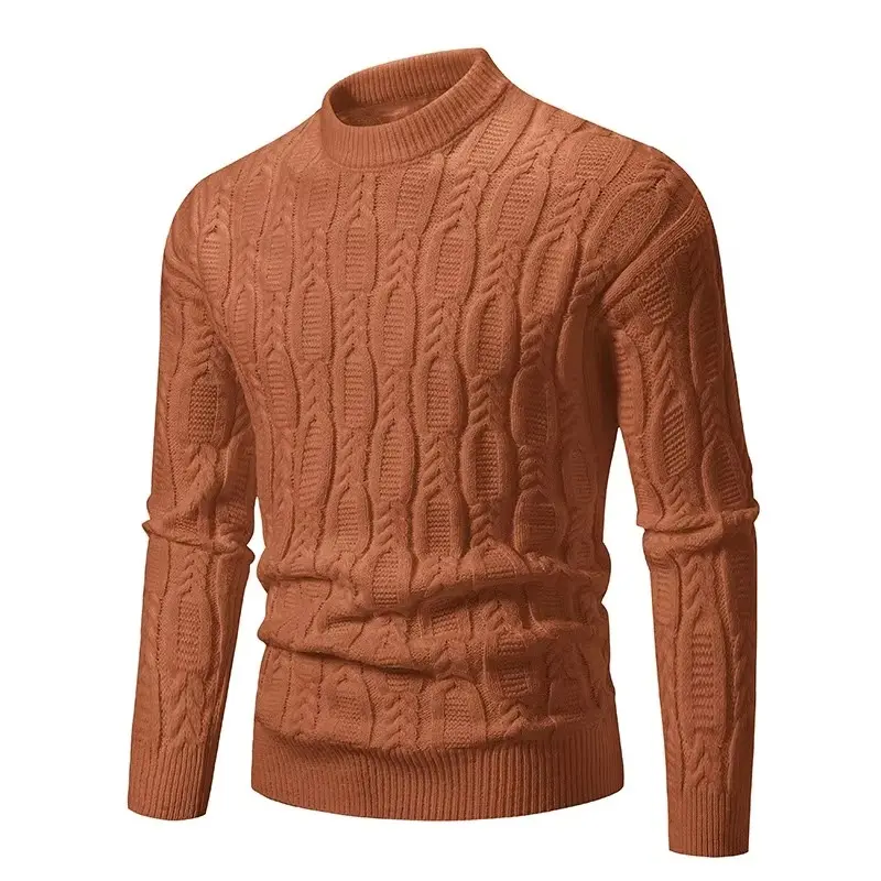 Mens Pullover Sweaters Fashion Knit Sweater Knitwear Lightweight Jumper Autumn Mock Turtleneck Casual Basic Streetwear
