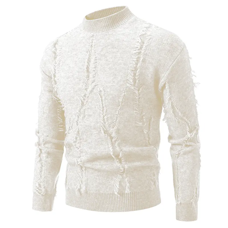 Half Turtleneck Knitted Sweater New Autumn Coats Winter Warm Mock Neck Sweatshirts Pullovers Man Brand Casual Mens Streetwear