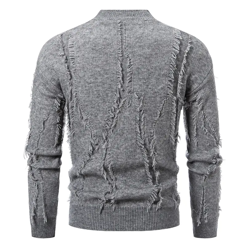 Half Turtleneck Knitted Sweater New Autumn Coats Winter Warm Mock Neck Sweatshirts Pullovers Man Brand Casual Mens Streetwear