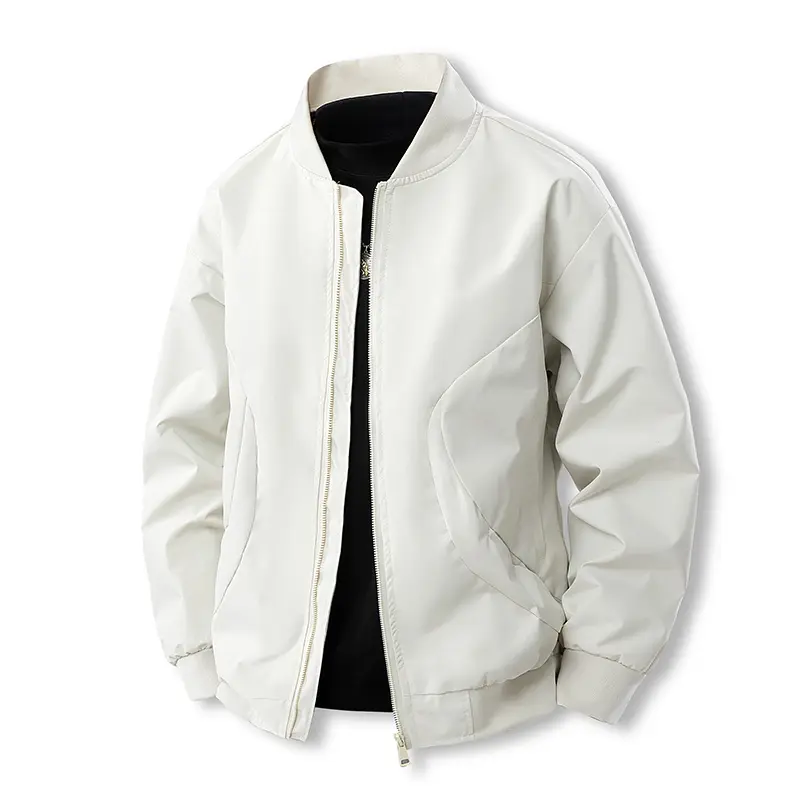 Men's Jacket Lightweight Bomber Jacket Zip Up Windbreaker Casual Spring Fall Jackets with Pockets Outdoor Streetwear