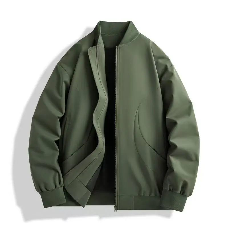 New Men's Bomber Jacket Stylish Lightweight Windbreaker Fashion Fall Casual Jackets for Men Outdoor Mens Coats