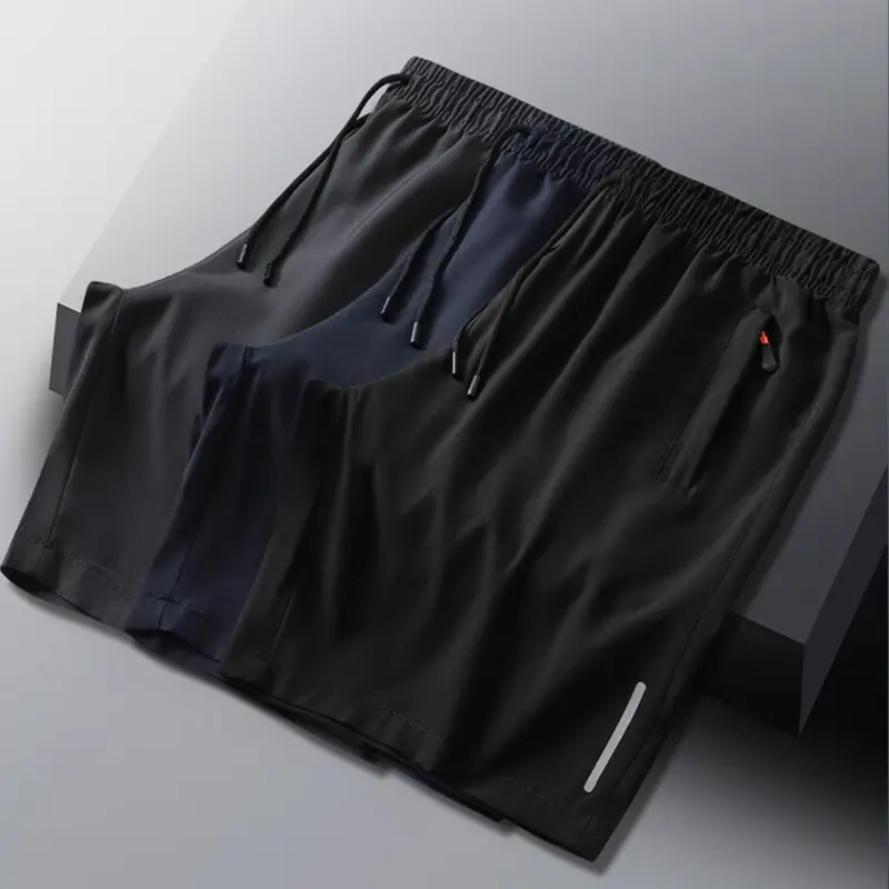 New Mens Sport Large Shorts Outwear Summer Beach Pants Ice Silk Quick Dry Lightweight Jogger Sweatwear Gym Shorts