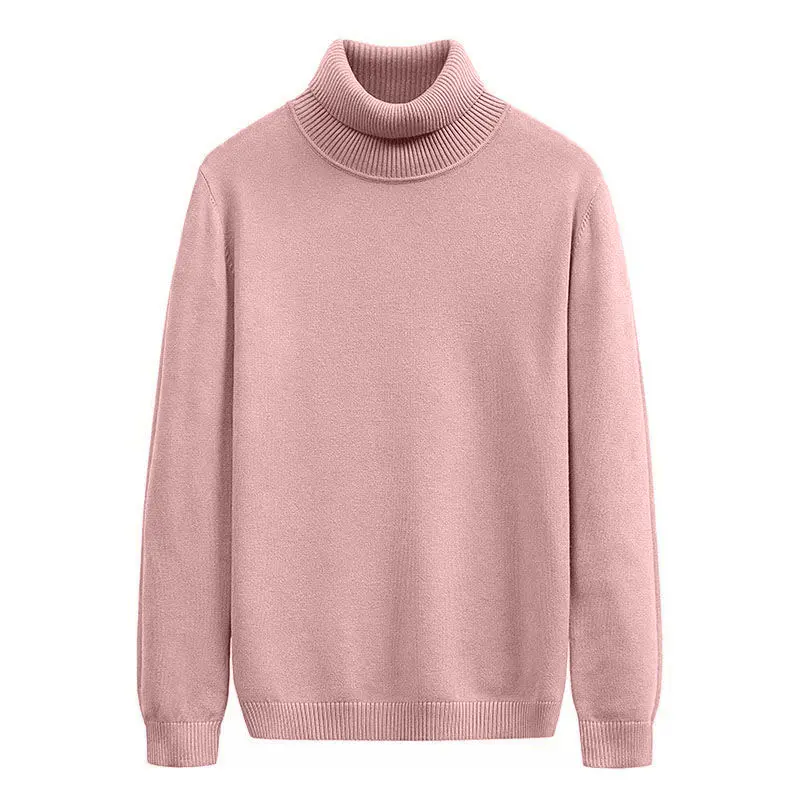 Mens Sweater Turtleneck Knit Sweaters Casual Pullover Sweater for Men Long Sleeve Basic Sweater Men Autumn Warm Streetwear